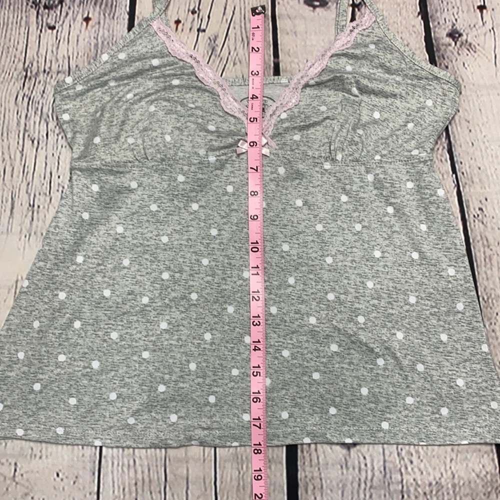 Laura Ashley Gray/White/Pink Sleepwear Size: Large - Picture 11 of 16